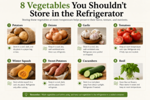 vegetables that shouldn't be stored in the refrigerator