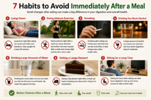 7 habits to aviod after a meal for better digestion